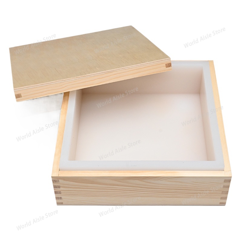 Soap Making Process - Food-grade siliconen zeepvorm vierkante toastvorm, grote