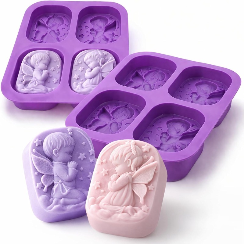 Soap Making Things - Engel siliconen mal voor zeep maken,