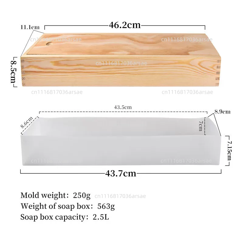 Soap Making Process - Siliconen zeepvorm met houten doos en