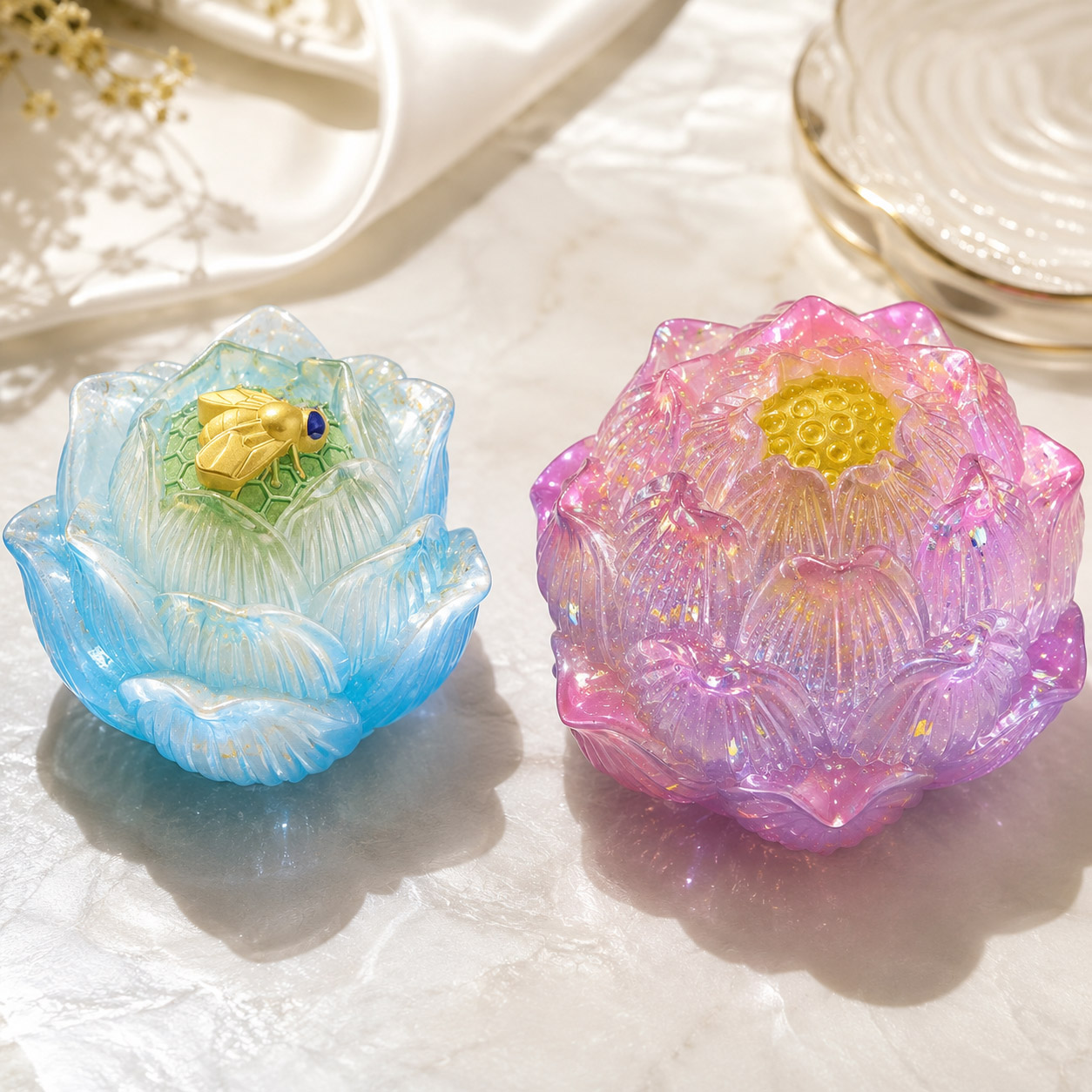 Silicone mal voor bijen, lotus - Soap Making Things recensie en prijs