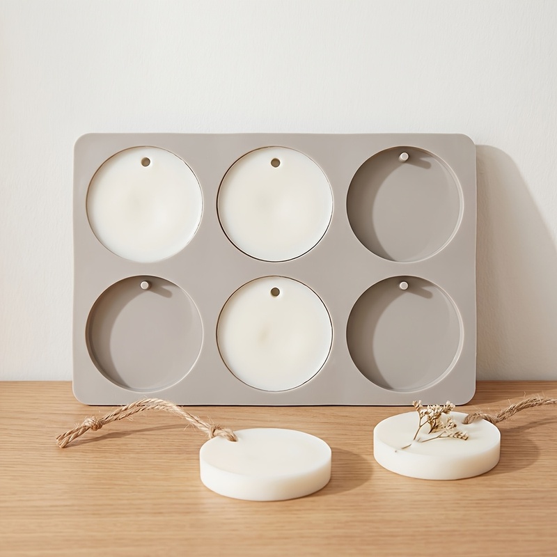 6-holtes ronde tag siliconenma - Soap Making Things recensie en prijs
