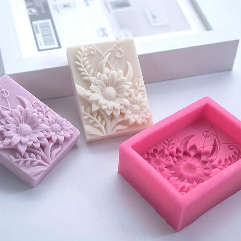 3D Bloem Vierkante Zeep Silico - Soap Making Things recensie en prijs