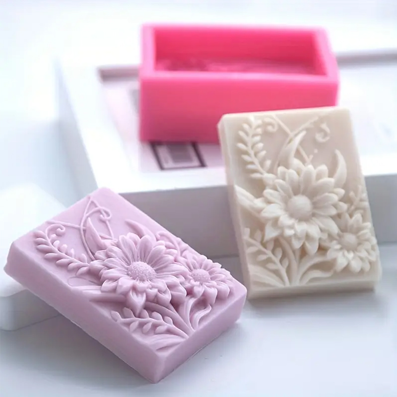 3D Bloem Vierkante Zeep Silico - Soap Making Things recensie en prijs