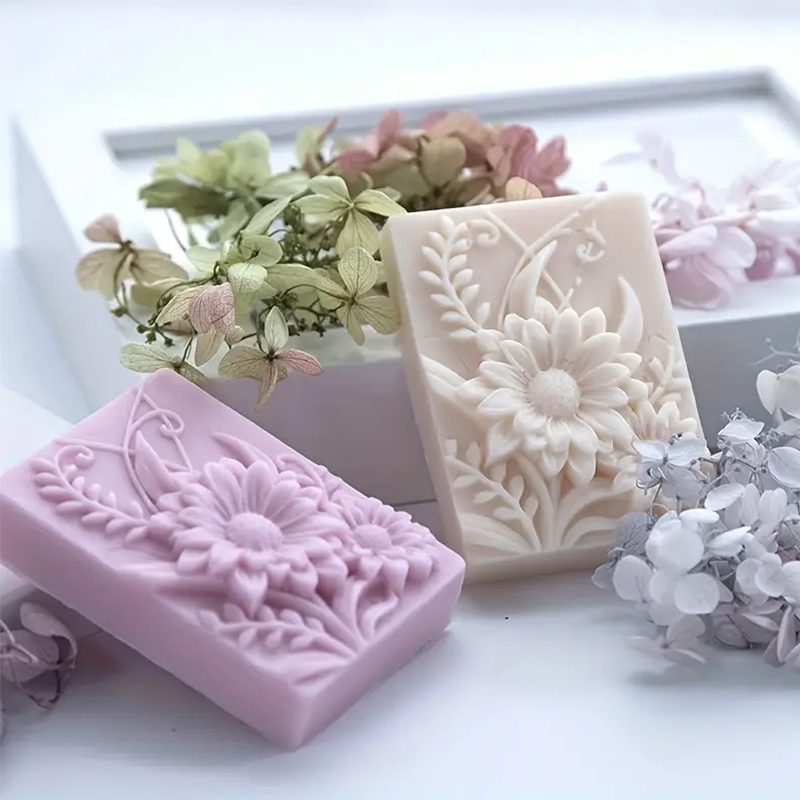3D Bloem Vierkante Zeep Silico - Soap Making Things recensie en prijs