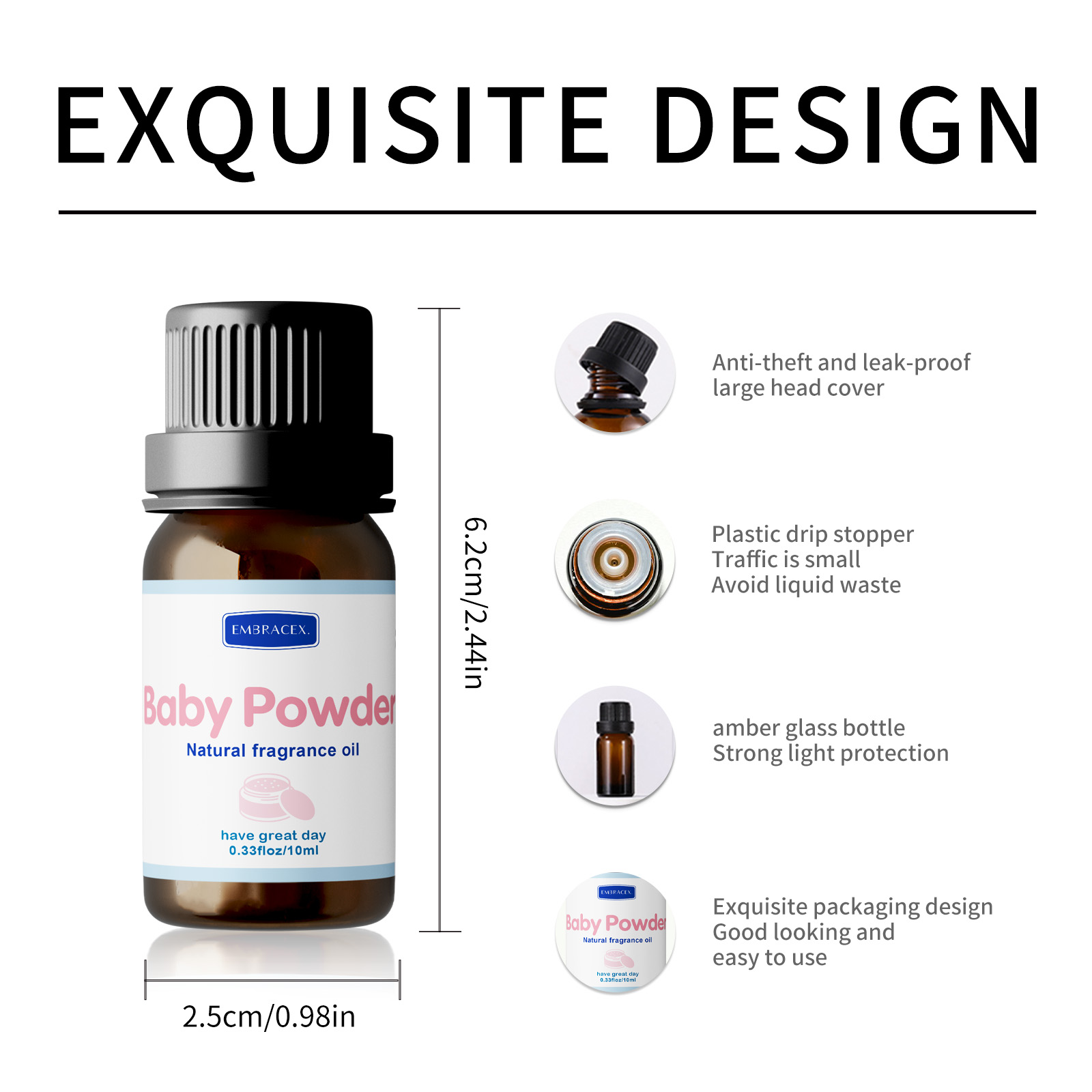 10ml Baby Poeder Geur Oliën La - Soap Making Friend recensie en prijs
