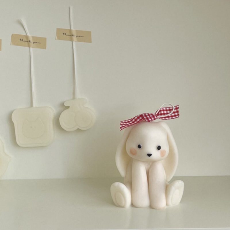 Zittend Konijn Siliconen Kaars - Soap Making Home recensie en prijs