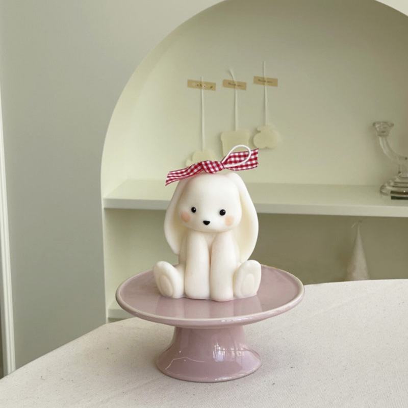 Zittend Konijn Siliconen Kaars - Soap Making Home recensie en prijs