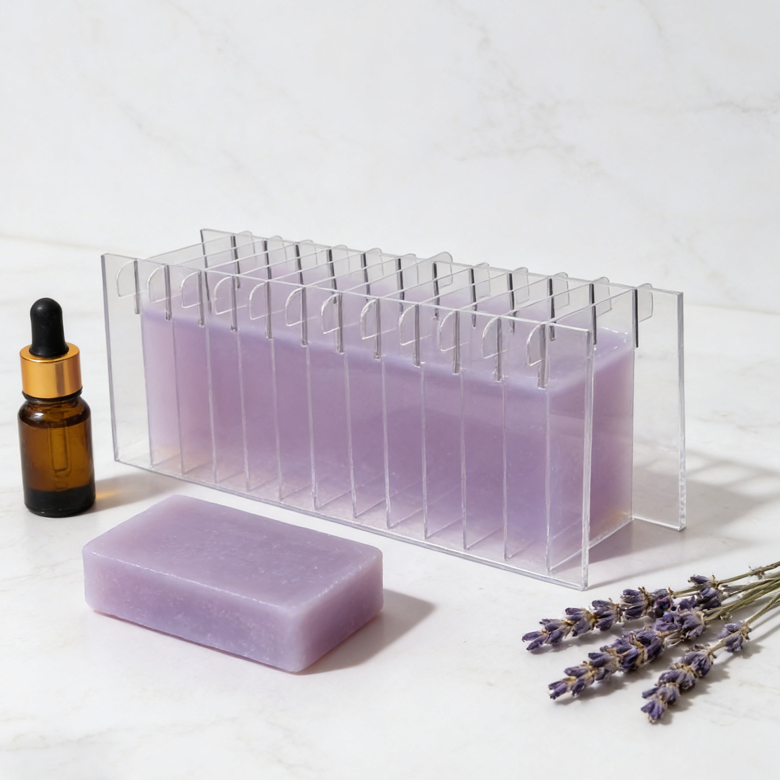 Acryl zeepverdelerbord voor si - Soap Making Process recensie en prijs