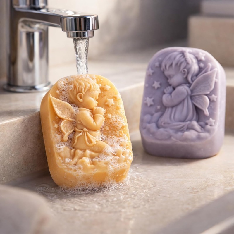Engel siliconen mal voor zeep  - Soap Making Things recensie en prijs