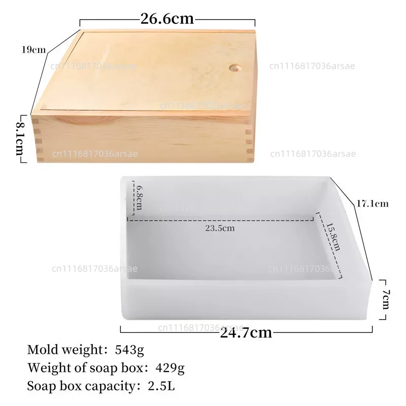 Siliconen zeepvorm met houten  - Soap Making Process recensie en prijs